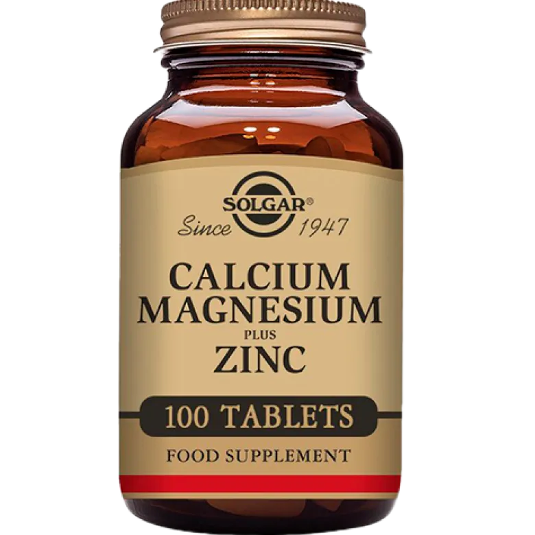 Solgar Calcium, Magnesium Plus Zink (100 tabl)