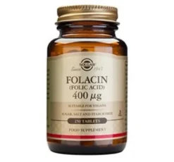 Solgar Folinsyre (Folacin) 400 mcg (250 tabletter)
