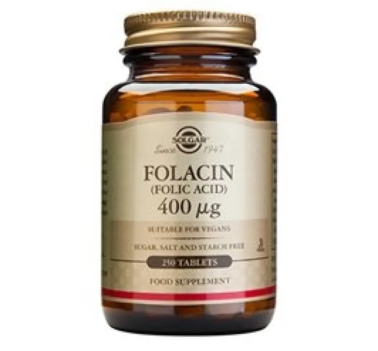Solgar Folinsyre (Folacin) 400 mcg (250 tabletter)
