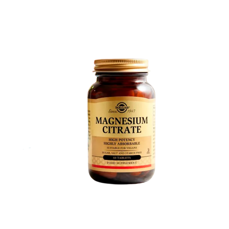Solgar Magnesium Citrat 200 mg (60 tabletter)
