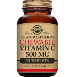 Solgar Vitamin C 500mg Tranebær/Hindbær (90 tab)