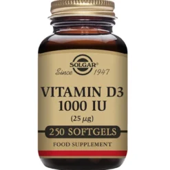 Solgar Vitamin D3 25 ug (250 softgels)