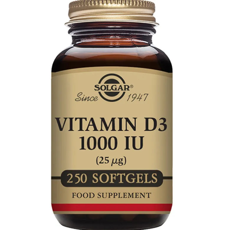 Solgar Vitamin D3 25 ug (250 softgels)