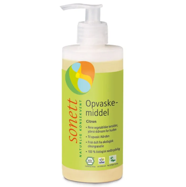 Sonett Opvaskemiddel Citron (300 ml)