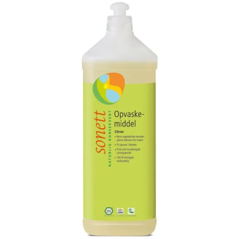 Sonett Opvaskemiddel Citron (1 ltr)