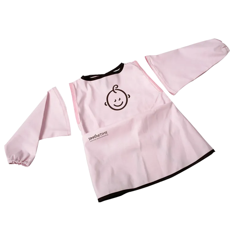 SootheTIME Hagesmæk Med Aftagelige Ærmer Rosa (1 stk)