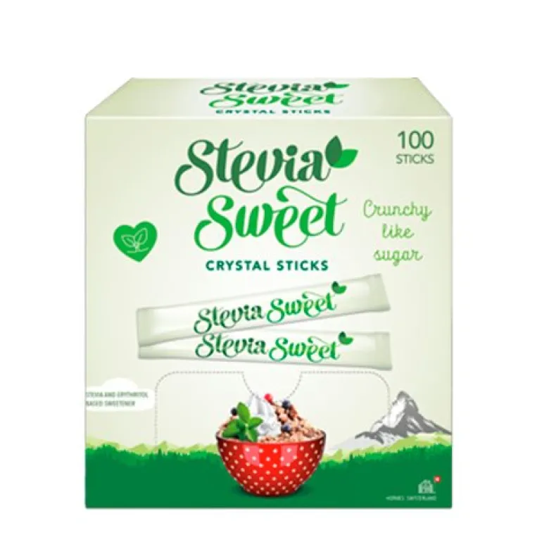 SteviaSweet Crystal Sticks Hermesetas (100 x 2 g)