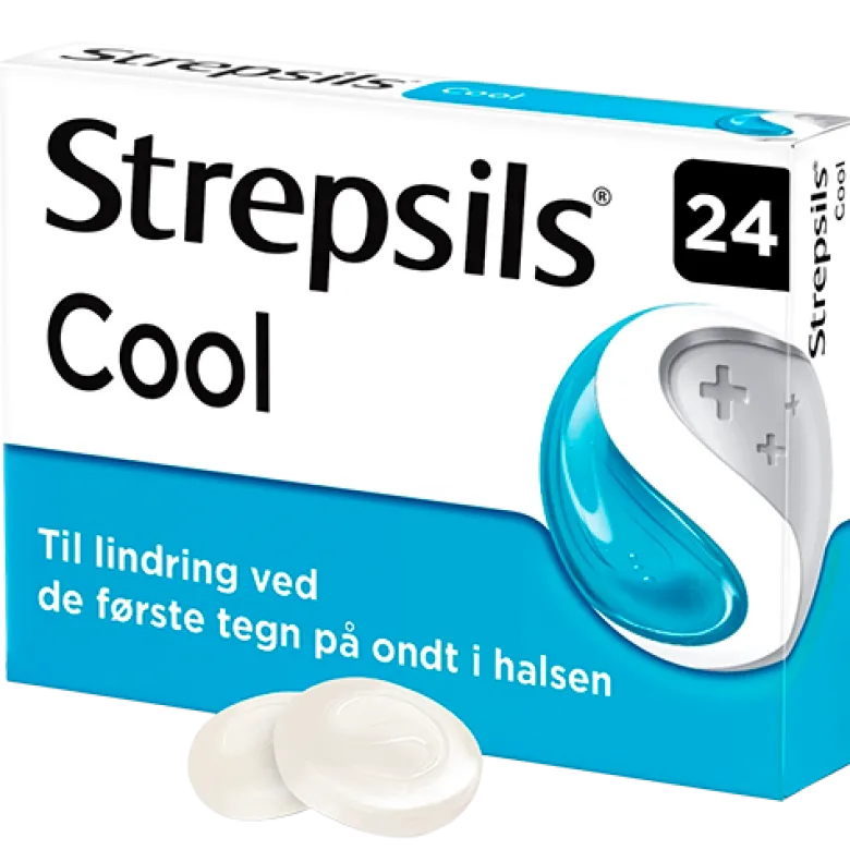 Strepsils Cool Sugetabletter (24 stk)
