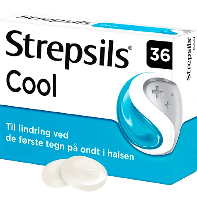 Strepsils Cool Sugetabletter (36 stk)
