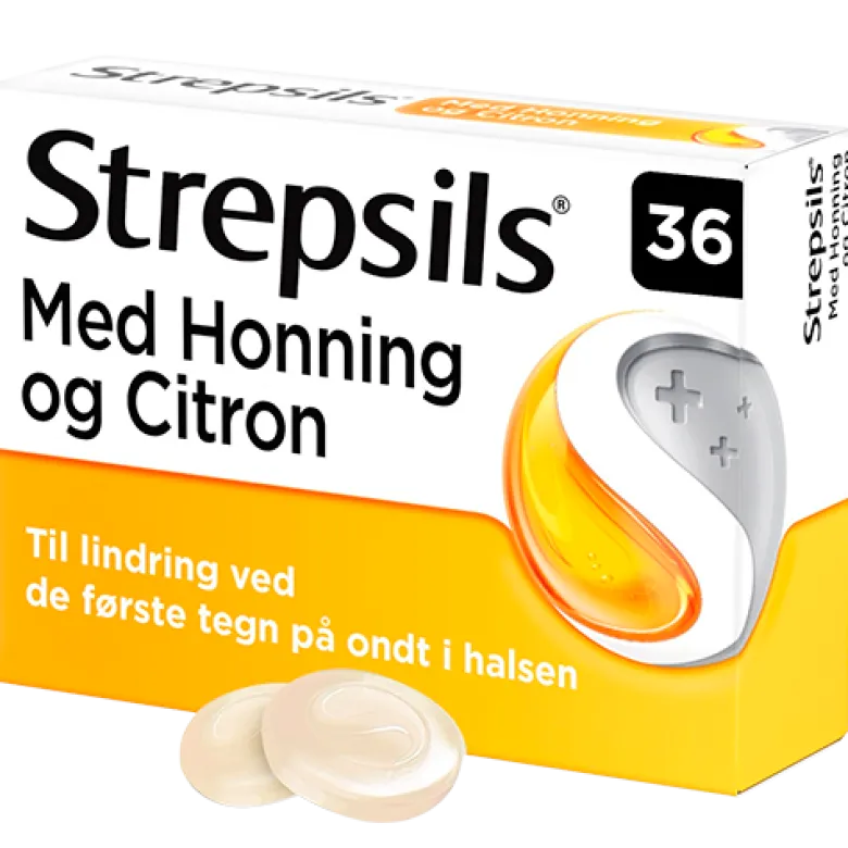 Strepsils Honning/Citron Sugetabletter (36 stk)