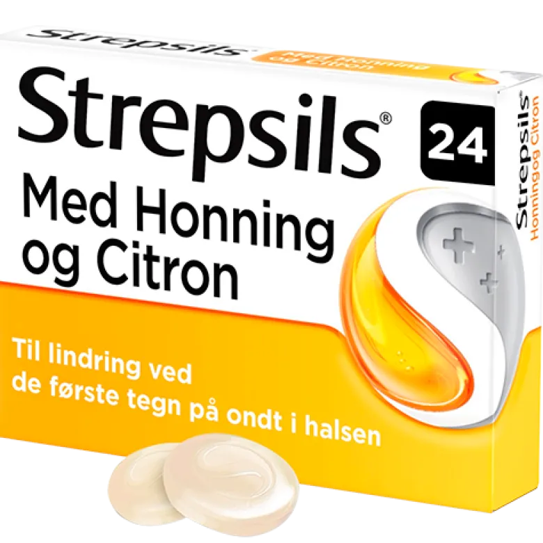 Strepsils Honning/Citron Sugetabletter (24 stk)