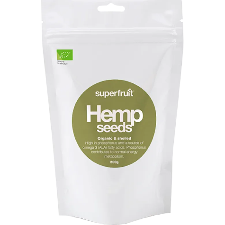 Superfruit Hemp Afskallede Hampefrø Ø (200 g)