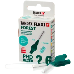 TANDEX Flexi Mellemrumsbørste Forest PHD 2.6/ISO 7 (6 stk)