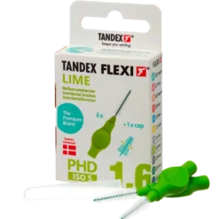 TANDEX Flexi Mellemrumsbørste Lime PHD 1.6/ISO 5 (6 stk)