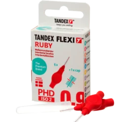 TANDEX Flexi Mellemrumsbørste Ruby PHD 0.9/ISO 2 (6 stk)