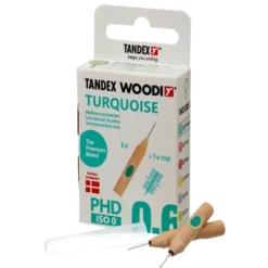 Tandex Woodi Mellemrumsbørster Turquoise (6 stk)
