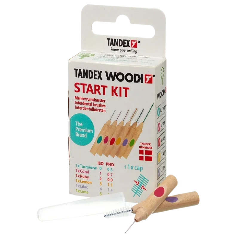 Tandex Woodi Mellemrumsbørster Start Kit (6 stk)