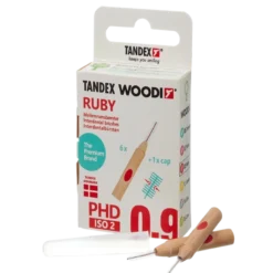 Tandex Woodi Mellemrumsbørster Ruby (6 stk)