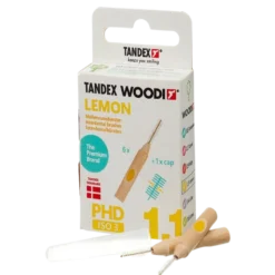 Tandex Woodi Mellemrumsbørster Lemon (6 stk)