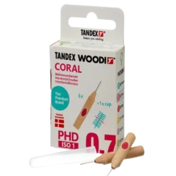 Tandex Woodi Mellemrumsbørster Coral (6 stk)