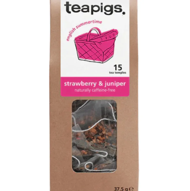 Teapigs Jordbær & Enebær Te (15 breve)
