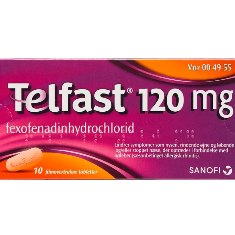Telfast 120 mg (10 stk)