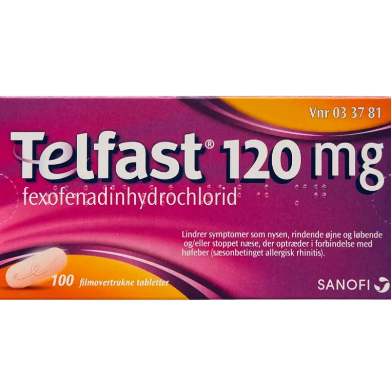 Telfast 120 mg (100 stk)