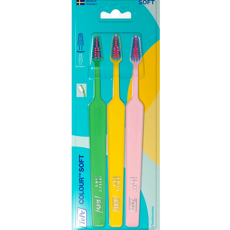 TePe Colour Soft Tandbørster (3 stk)