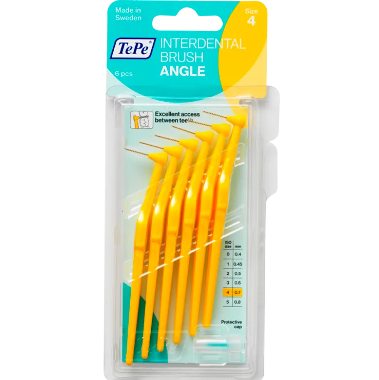 TePe Mellemrumsbørste Angle Gul (6 stk)