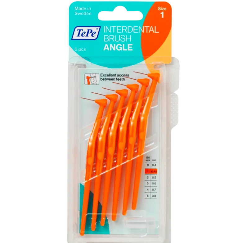 TePe Mellemrumsbørste Angle Orange (6 stk)