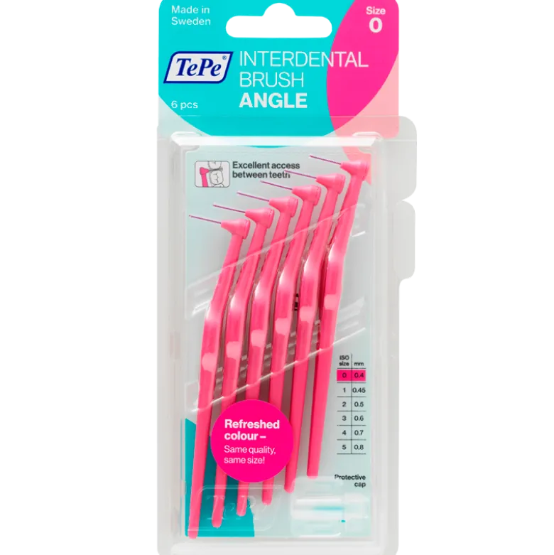 TePe Mellemrumsbørste Angle Rosa (6 stk)
