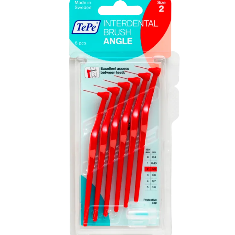 TePe Mellemrumsbørste Angle Rød (6 stk)