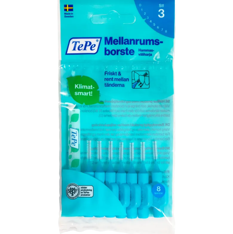 TePe Mellemrumsbørste Blå (8 stk)