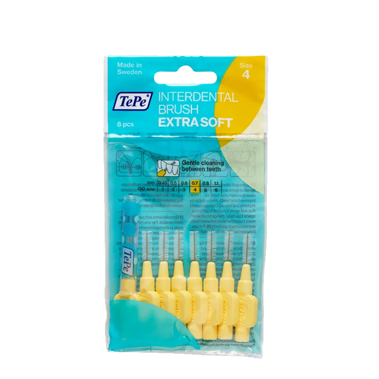 TePe Mellemrumsbørste Extra Soft Gul (8 stk)