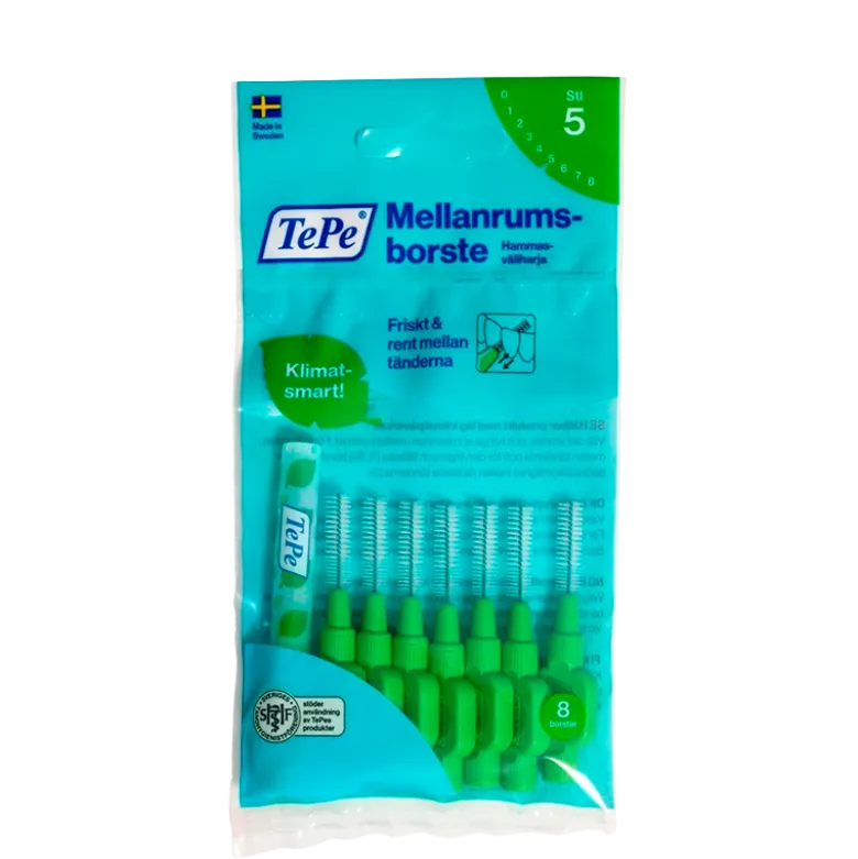 TePe Mellemrumsbørste Grøn (8 stk)