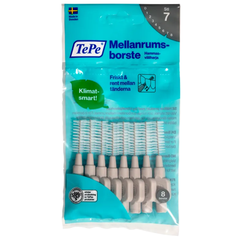 TePe Mellemrumsbørste Grå (8 stk)