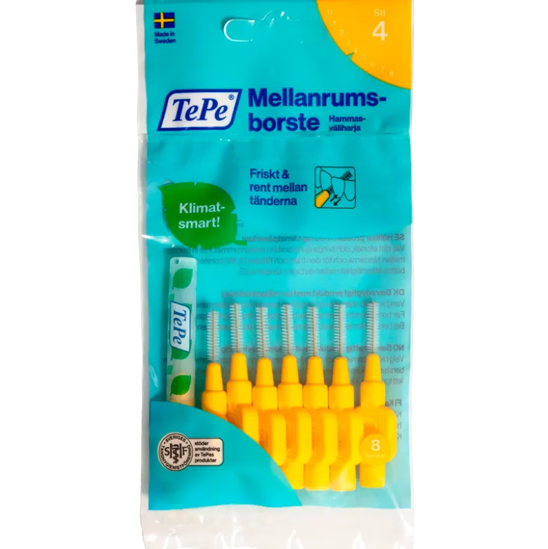TePe Mellemrumsbørste Gul (8 stk)