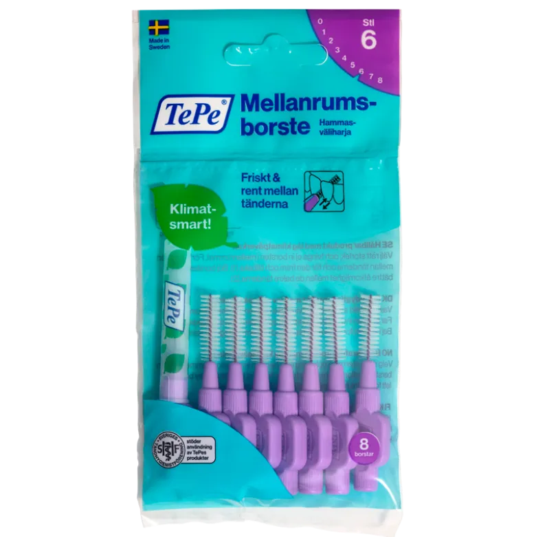 TePe Mellemrumsbørste Lilla (8 stk)