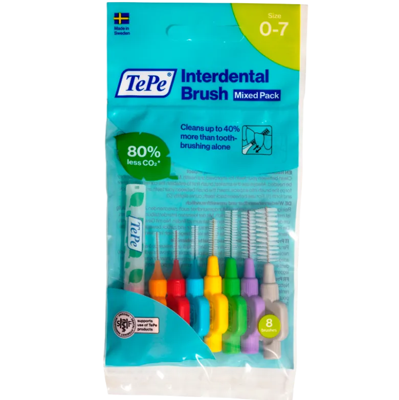 TePe Mellemrumsbørste Mixed Pack (8 stk)