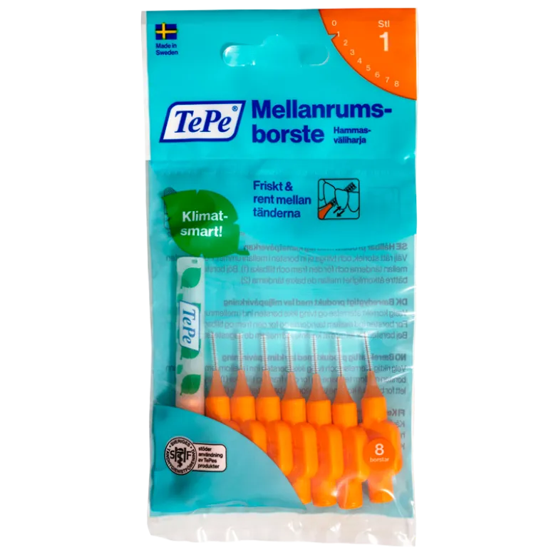TePe Mellemrumsbørste Orange (8 stk)