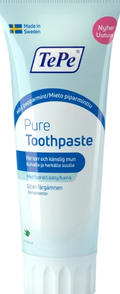 TePe Pure Toothpaste Mild Peppermint (75 ml)