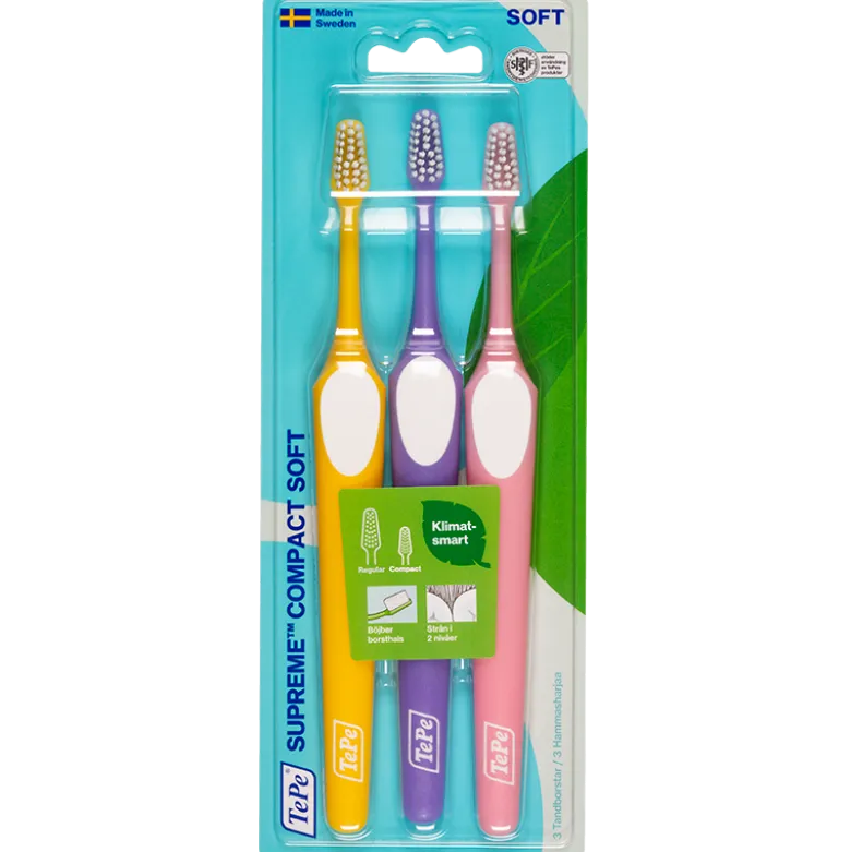 TePe Supreme Compact Soft Tandbørster (3 stk)