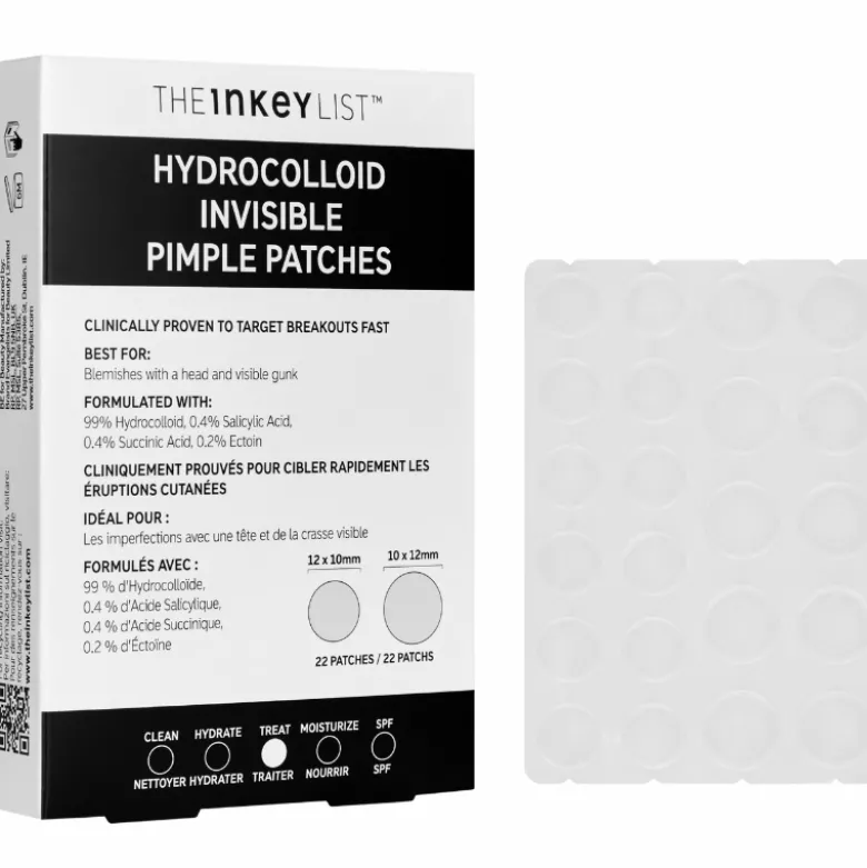 The INKEY List Hydrocolloid Invisible Pimple Patches (22 stk)
