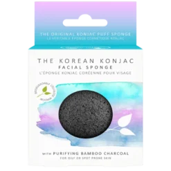 The Konjac Sponge Charcoal Face Sponge