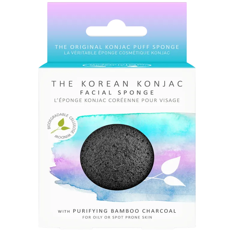 The Konjac Sponge Charcoal Face Sponge