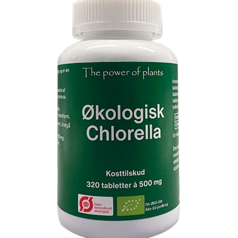 The Power of Plants Økologisk Chlorella (320 tabletter)