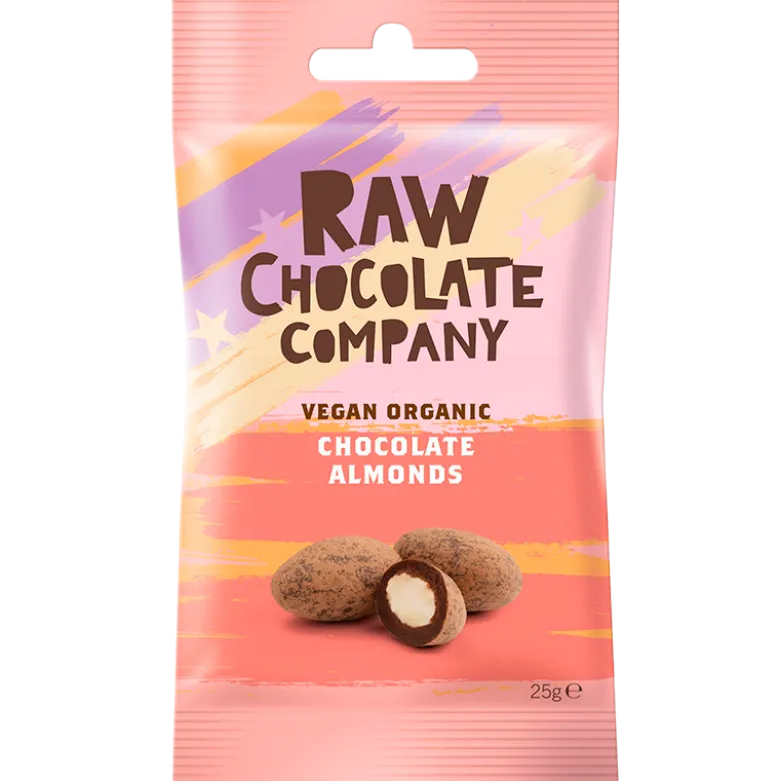 The Raw Chocolate Co. Mandler m. rå chokolade Ø (28 g.)