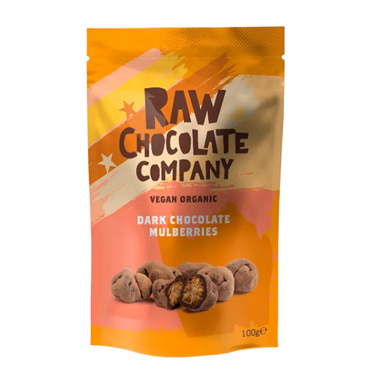 The Raw Chocolate Company Chocolate Mulberries (100 g)