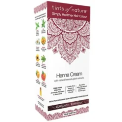 Tints of Nature - Hårfarve Henna Creme Burgundy (70 ml)