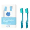 TIO Tandbørstehoveder Blå (Medium 2 stk)